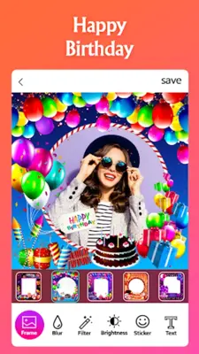 Happy Birthday Photo Frame android App screenshot 9