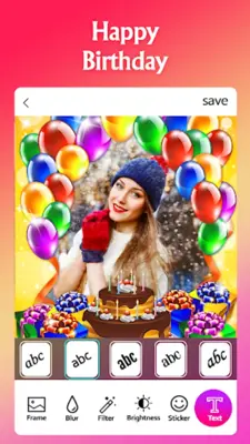 Happy Birthday Photo Frame android App screenshot 4