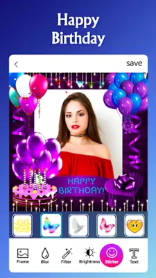 Happy Birthday Photo Frame android App screenshot 5