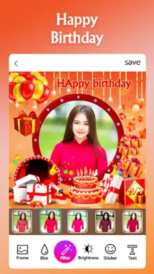 Happy Birthday Photo Frame android App screenshot 7