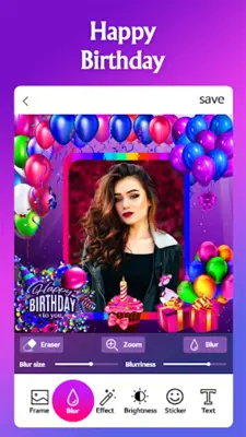 Happy Birthday Photo Frame android App screenshot 8